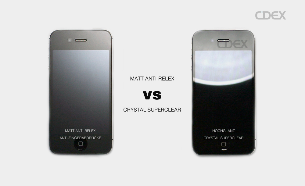 2x doupi Matt Display Schutz iPhone 4 4S Ultra Dünn Entspiegelt Folie