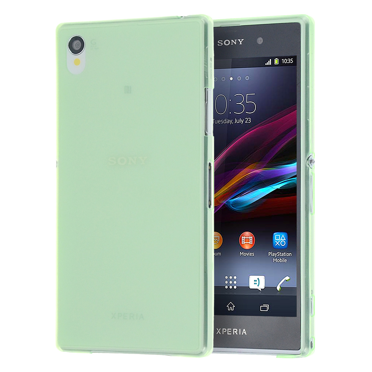 MediaDevil Pellicola Protettiva Per Sony Xperia Z1 (Crystal Clear) – 2 Pezzi, Invisibile, Anti-Graffio, Con Kit Applicazione (Panno, Carta, Adesivi)